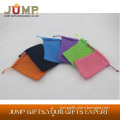 wholesale polyester drawstring bag,colorful small mesh net bags